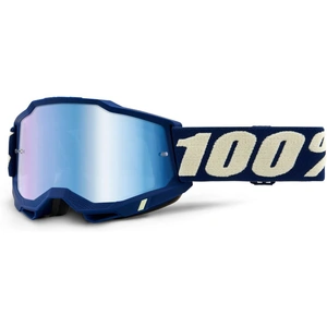 100% ACCURI 2 MTB Goggles Deepmarine - Mirror Blue Lens