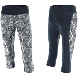 2XU PTN Mid-Rise Comp 3/4 Tights Ombre Blue / Vein Dense Pattern
