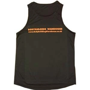 Bodybuilding Warehouse Cool Vest-XXX-Large - Black/Orange Bodybuilding Clothing Warehouse