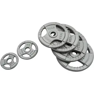 DKN Tri Grip Cast Iron Olympic Weight Plates