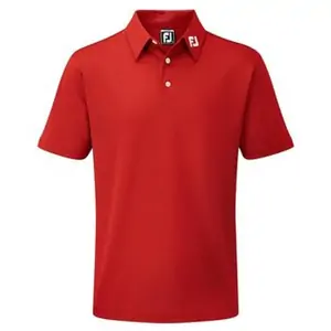 FootJoy Junior Stretch Solid Pique Polo Shirt - Red