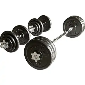 Ironman 30kg Cast Iron Dumbbell And Barbell Set