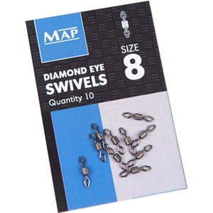 Map Diamond Eye Swivels - 12