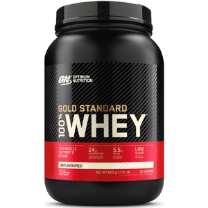 Gold Standard 100% Whey Protein Powder - 908g Unflavoured Optimum Nutrition