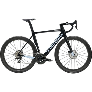 PCS, Hammerandtongs - Carbon Road Bike, Gloss Blue on Black / Large / Shimano 105 - Hoopdriver Tooth and Nail carbon wheels