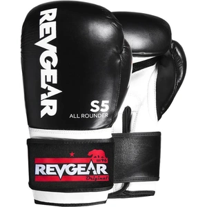 Revgear S5 All Rounder Boxing Gloves Black White Black 14oz