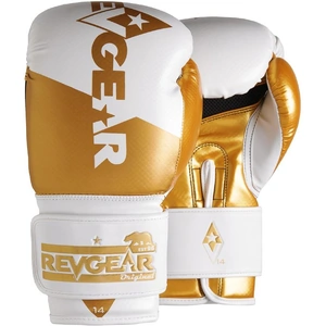 Revgear Pinnacle Boxing Gloves White Gold Gold 12oz