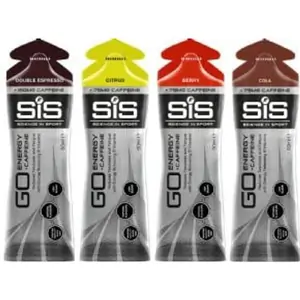 SIS Science In Sport Go Energy + Caffeine Gel 60ml 6 Pack Berry (75mg Caffeine)