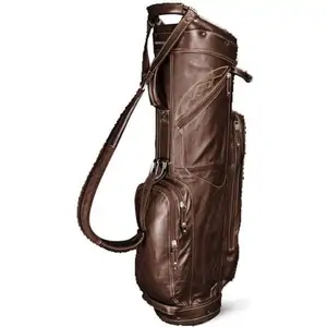 Sun Mountain Leather Cart Bag Brown/Khaki