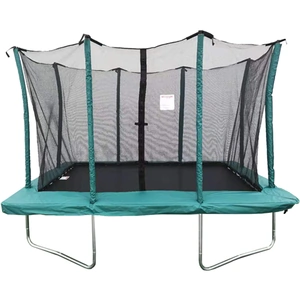Velocity 8x12ft Green Rectangular Trampoline With Safety Enclosure