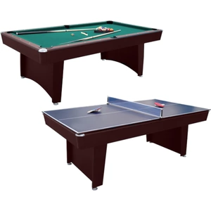 Walker & Simpson Walker and Simpson Pool & Table Tennis Combo Table in Mahogany