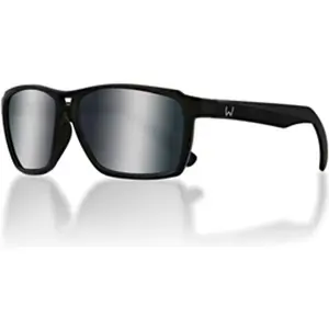 Westin W6 Street 150 Sunglasses Matte Black Frame - Blue White Lens
